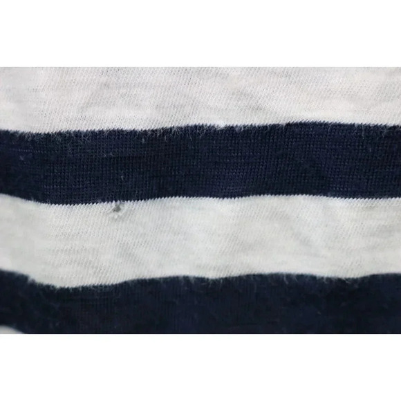 Maeve-Anthropologie-Navy and White Striped Tunic-Size Small-Hi-Lo - Picture 5 of 8